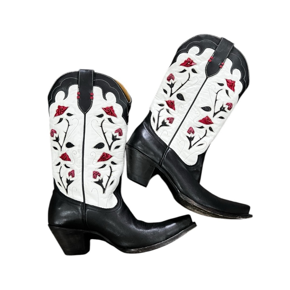 IDYLLWIND WOMEN'S ROSEY BLACK WESTERN BOOTS SIZE 9.5
